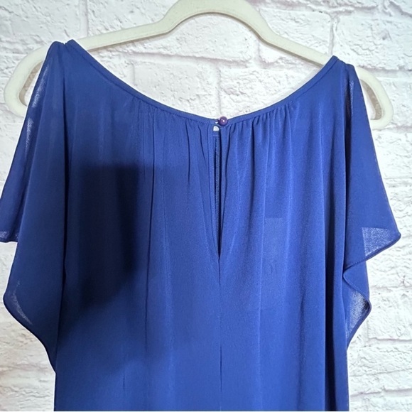Tibi Blue Flutter Sleeve Jumpsuit - Picture 6 of 13